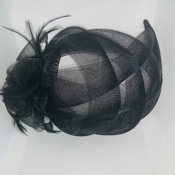 All-Black Women’s Classy Fascinator/Hat - Picture 1 of 9